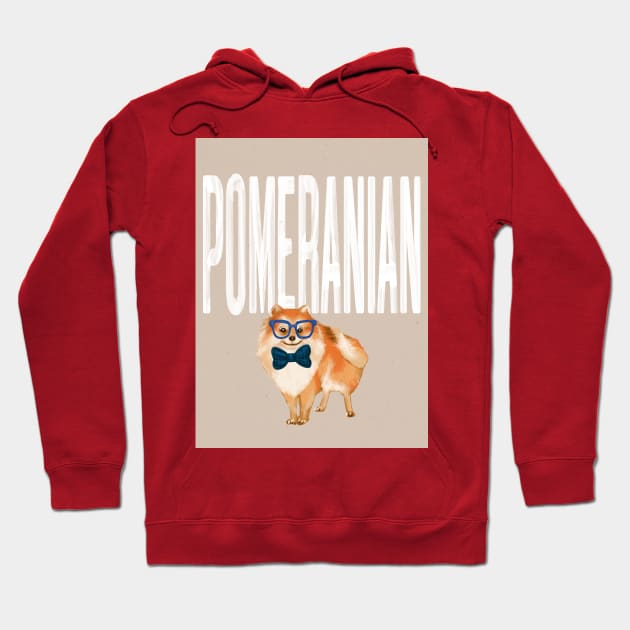 Pomeranian Dog Hoodie by Art Designs